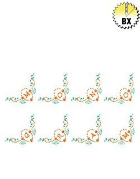 Picture of Monograms 49 Embroidery Font
