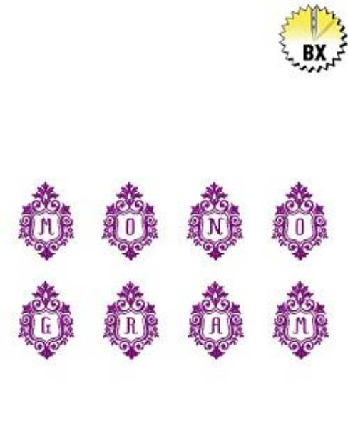 Picture of Monograms 55 Embroidery Font
