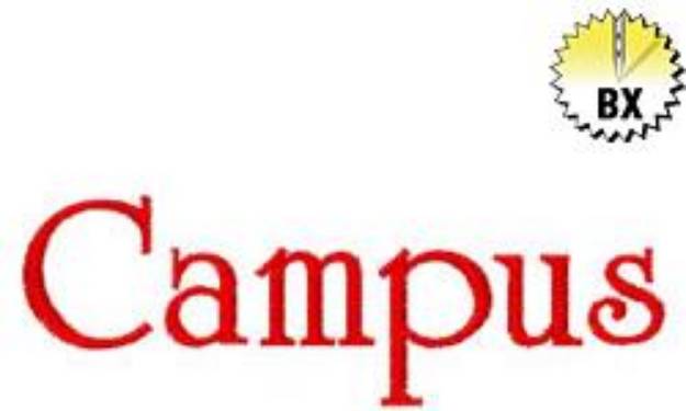Picture of Campus Embroidery Font