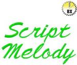 Picture of Script Melody Embroidery Font