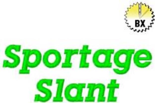 Picture of Sportage Slant Embroidery Font