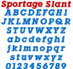 Picture of Sportage Slant Embroidery Font