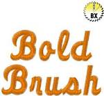 Picture of Bold Brush Embroidery Font
