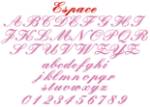 Picture of Espace Embroidery Font