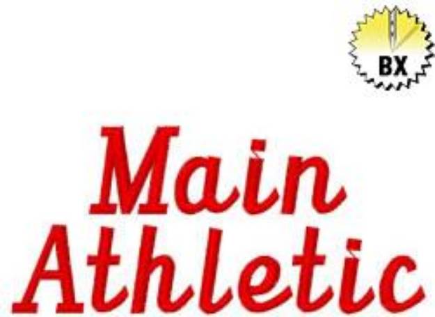 Picture of Main Athletic Embroidery Font