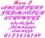 Picture of Rose2 Embroidery Font