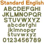 Picture of Standard English Embroidery Font