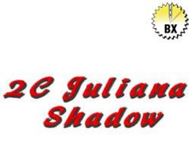 Picture of 2C Juliana Shadow Embroidery Font