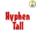 Picture of Hyphen Tall Embroidery Font