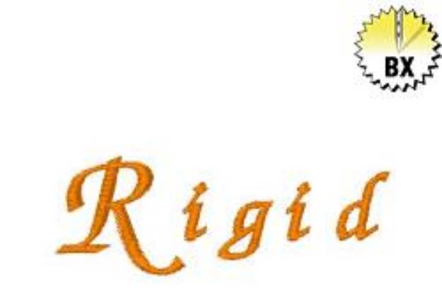 Picture of Rigid Embroidery Font