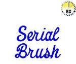 Picture of Serial Brush Embroidery Font