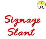 Picture of Signage Slant Embroidery Font