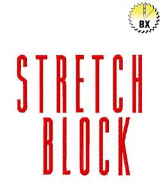 Picture of Stretch Block Embroidery Font