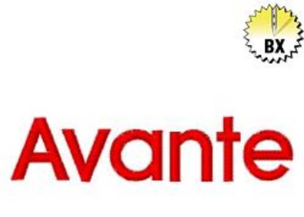 Picture of Avante Embroidery Font