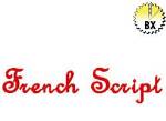 Picture of French Script Embroidery Font