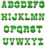 Picture of Christmas Trees Embroidery Font