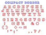 Picture of Compact Border Embroidery Font