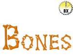 Picture of Bones Embroidery Font