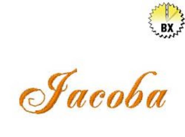 Picture of Jacoba Embroidery Font