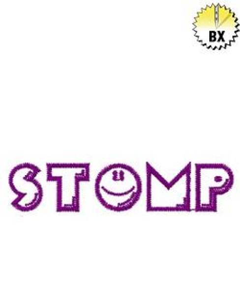 Picture of Stomp Outline Embroidery Font
