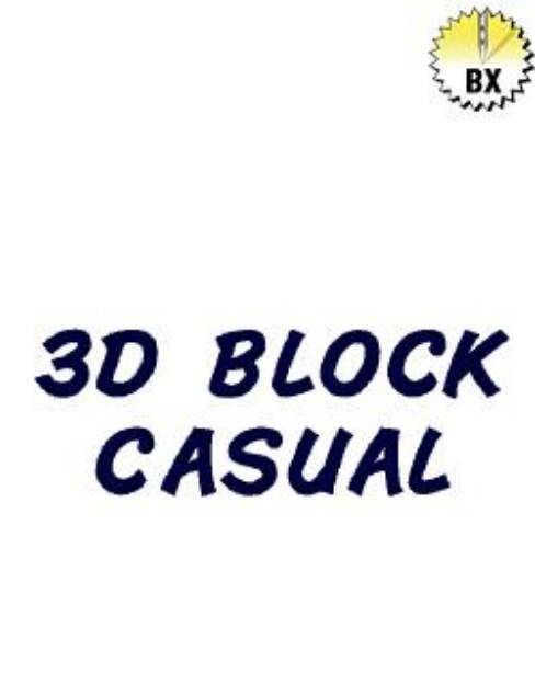 Picture of 3D Block Casual Embroidery Font