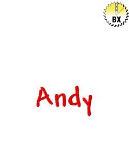 Picture of Andy Embroidery Font
