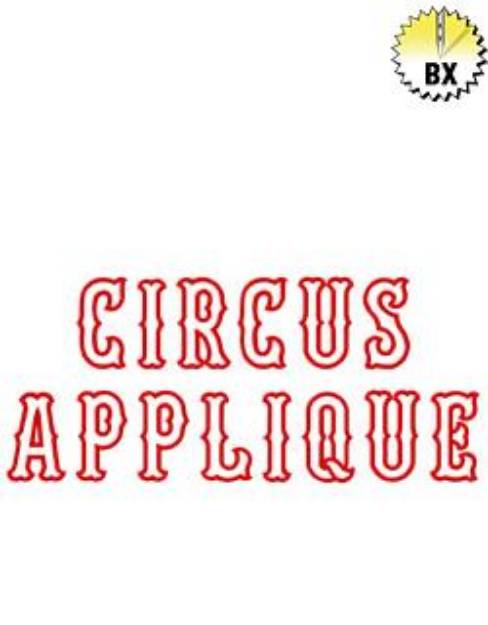 Picture of Circus Applique Embroidery Font