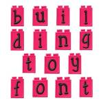 Picture of Building Toy Font Embroidery Font