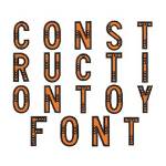 Picture of Construction Toy Font Embroidery Font