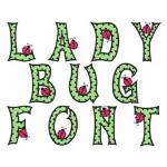 Picture of Lady Bug Font Embroidery Font