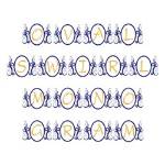 Picture of Oval Swirl Monogram Font Embroidery Font