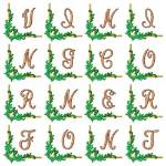 Picture of Vining Corner Font Embroidery Font