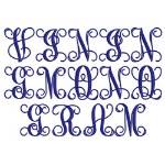 Picture of Vining Monogram Font Embroidery Font