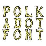 Picture of Polka Dot Font Embroidery Font