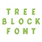 Picture of Tree Block Font Embroidery Font