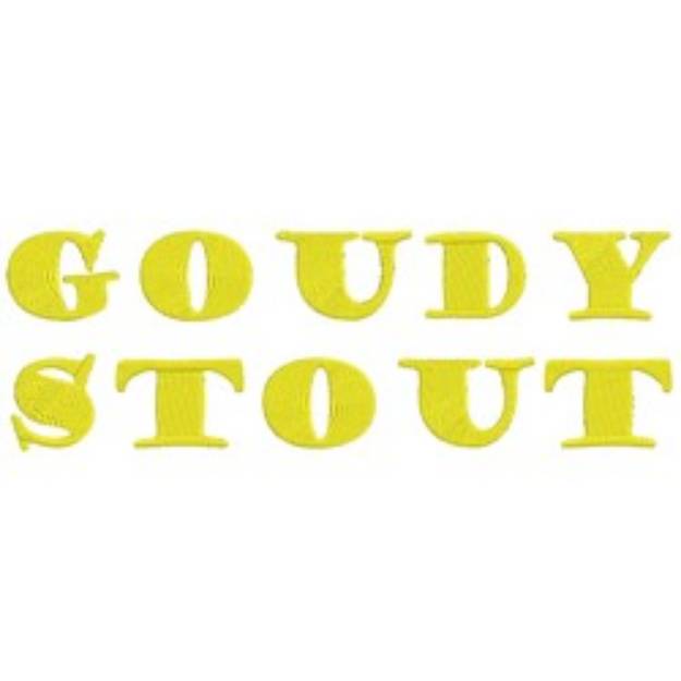 Picture of AMD Goudy Stout Embroidery Font