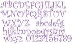 Picture of AMD Curlz Embroidery Font