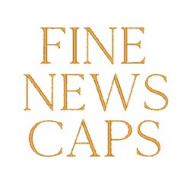 Picture of AMD Fine News Caps Embroidery Font