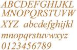 Picture of AMD Times New Roman Italic Embroidery Font