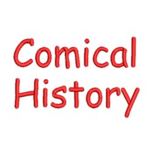 Picture of AMD Comical History Embroidery Font