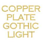 Picture of AMD Copperplate Gothic Light Embroidery Font