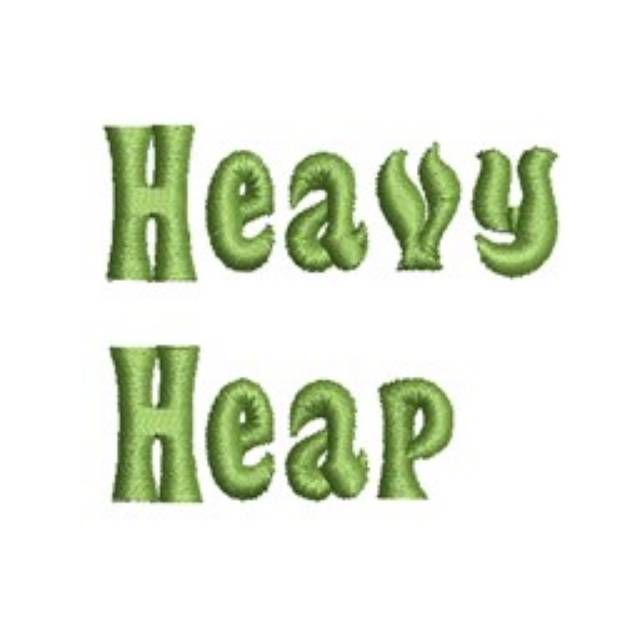 Picture of AMD Heavy Heap Embroidery Font
