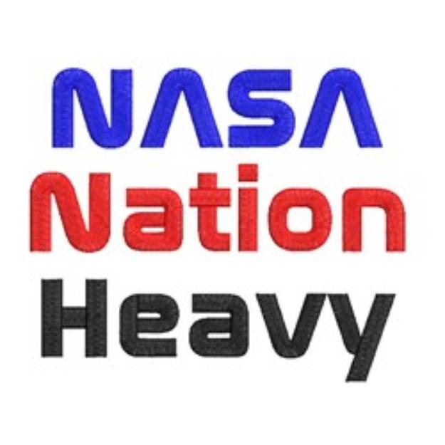 Picture of AMD NASA Nation Heavy Embroidery Font