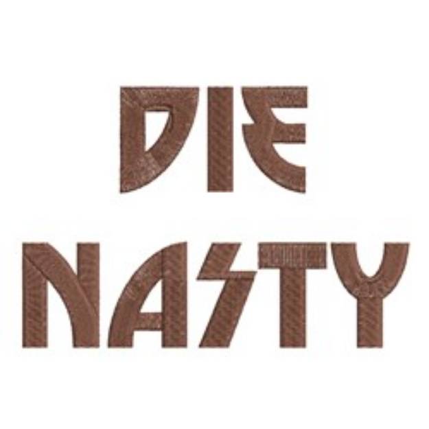 Picture of AMD Die Nasty Embroidery Font