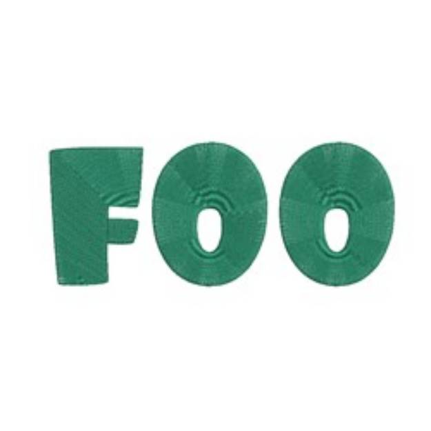 Picture of AMD Foo Embroidery Font