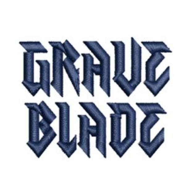 Picture of AMD Graveblade Embroidery Font