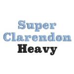 Picture of AMD Super Clarendon Heavy Embroidery Font