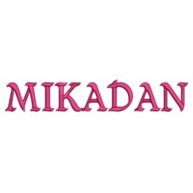 Picture of AMD Mikadan Embroidery Font