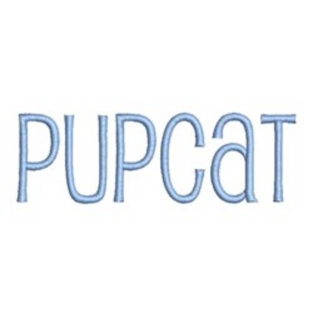 Picture of AMD Pupcat Embroidery Font
