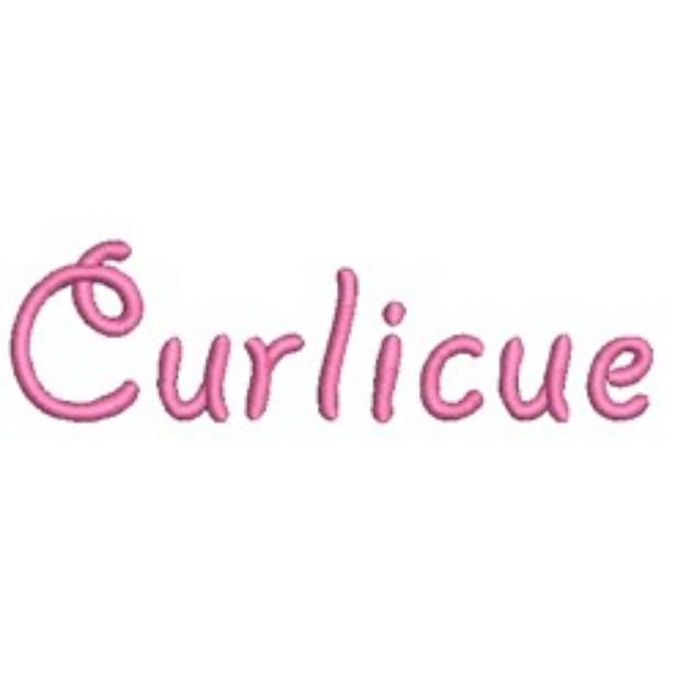 Picture of AMD Curlicue Embroidery Font